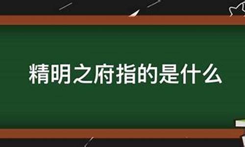 精明之府和元神之府中精之府的区别-精明之府是什么意思